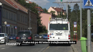Praha má po 46 letech trolejbusovou linku