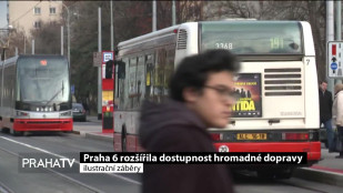 Praha 6 rozšířila dostupnost hromadné dopravy