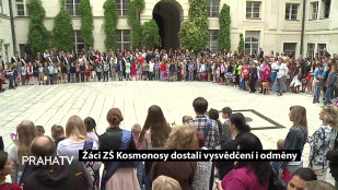 Žáci ZŠ Kosmonosy dostali vysvědčení i odměny