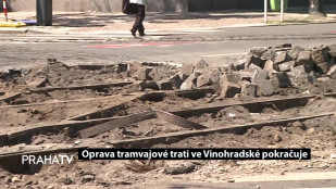 Koleje ve Vinohradské ulici prochází rekonstrukcí