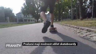 Pražané mají možnost sdílet skateboardy