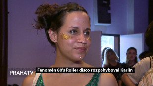 Fenomén 80's Roller disco rozpohyboval Karlín