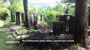 Na hřbitovech platí zákaz zapalování svíček