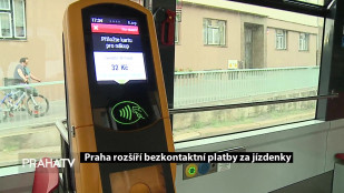 Praha rozšíří bezkontaktní platby za jízdenky