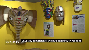 Chvalský zámek hostí výstavu papírových modelů