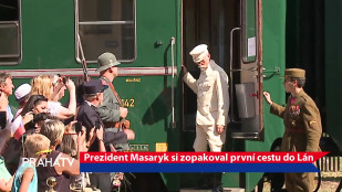 Prezident Masaryk si zopakoval první cestu do Lán