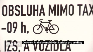 Centrem Prahy by mohl vést koridor pro cyklisty