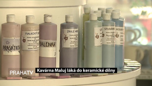 Kavárna Maluj láká do keramické dílny