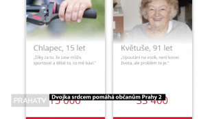 Dvojka srdcem pomáhá občanům Prahy 2