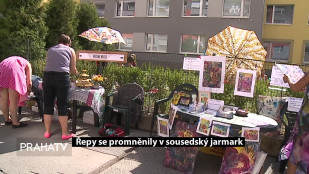 Řepy se proměnily v sousedský jarmark