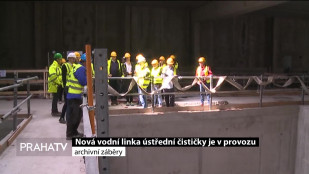 Nová vodní linka Ústřední čističky je v provozu