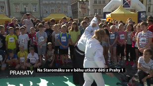Na Staroměstském náměstí se v běhu utkaly děti z Prahy 1