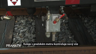 Koleje v pražském metru kontroluje nový vůz