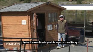 Praha 7 nesouhlasí s podobou provizorní lávky