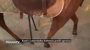 Koně z letenského kolotoče prošli opravou