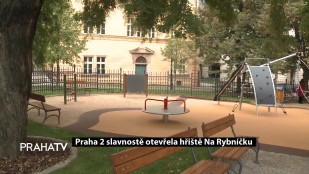 Praha 2 slavnostně otevřela hřiště Na Rybníčku