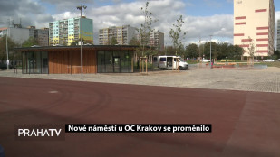 Nové náměstí u OC Krakov se proměnilo