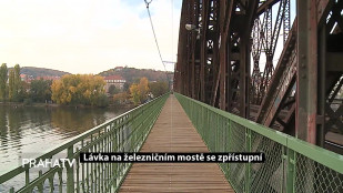 Lávka na železničním mostě se zpřístupní