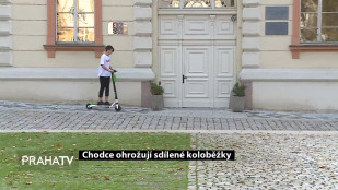 Chodce ohrožují sdílené koloběžky