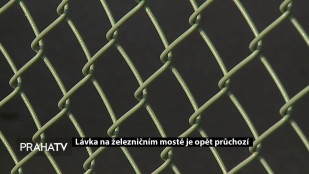 Lávka na železničním mostě je opět průchozí