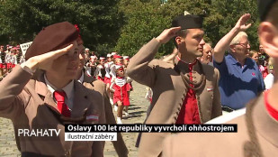 Oslavy 100 let republiky vyvrcholí ohňostrojem