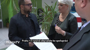 Praha 13 vyzývá obyvatele ke spolupráci