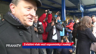 Zvláštní vlak vezl vzpomínky i naději