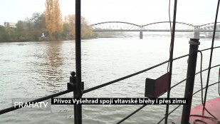 Přívoz Vyšehrad spojí vltavské břehy i přes zimu