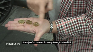 Na výroční dvacetikoruny čekají tisíce lidí