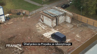 Úřad práce na Proseku se rekonstruuje