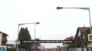 Libušská ulice je po rekonstrukci průjezdná