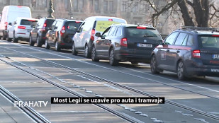 Most Legií se uzavře pro auta i tramvaje