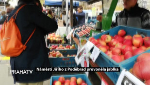 Náměstí Jiřího z Poděbrad provoněla jablka