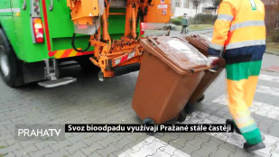 Svoz bioodpadu využívají Pražané stále častěji