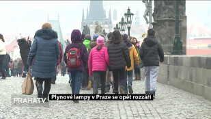 Plynové lampy v Praze se opět rozzáří