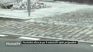 Husitská ulice je po 9 měsících opět průjezdná