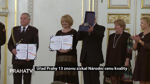 Úřad Prahy 13 znovu získal Národní cenu kvality