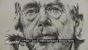 V Praze 1 jsou k vidění karikatury Václava Havla 