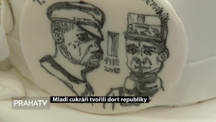 Mladí cukráři tvořili dort republiky