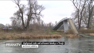 Uplynul rok od zřícení lávky v Tróji