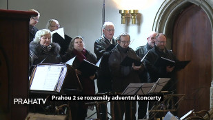 Prahou 2 se rozezněly adventní koncerty