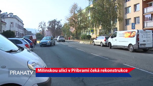 Milínskou ulici v Příbrami čeká rekonstrukce