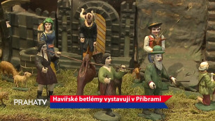 Havířské betlémy vystavují v Příbrami