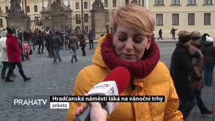 Hradčanské náměstí láká na vánoční trhy 