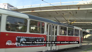 Na most v Bubenské ulici se vrátí osobní vozidla