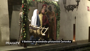 V Betlém se proměnilo přístaviště Čertovka