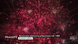 Novoroční ohňostroj připomene rok 1989