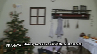 Chvalský zámek představuje staročeské Vánoce