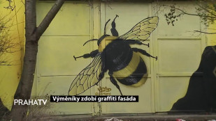 Výměníky zdobí graffiti fasáda