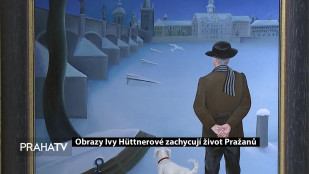 Obrazy Ivy Hüttnerové zachycují život Pražanů